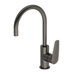 GalvinAssist® BC Lead Safe™ Gooseneck Sink Mixer with Short Paddle Handle H&C