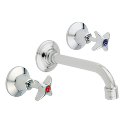 Vandal Resistant CP-BS Lead Safe™ J/V Wall Sink Set (NSW) with 180H Swivel Gooseneck & Aerator