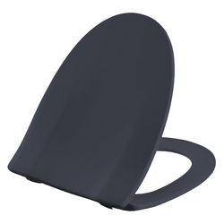 Pressalit Double Flap Toilet Seat - Dark Blue