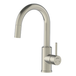 CliniLever® SS Lead Safe™ Gooseneck Sink Mixer with Pull Out Spray